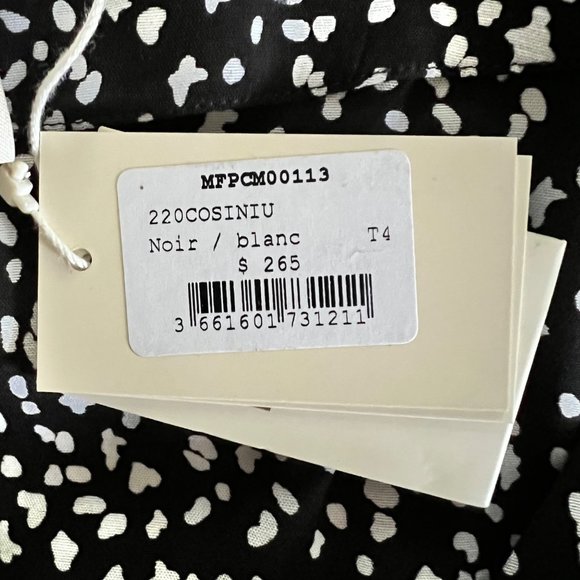 Maje Cosinau Tie Top 3 (10) NWT - Picture 10 of 10